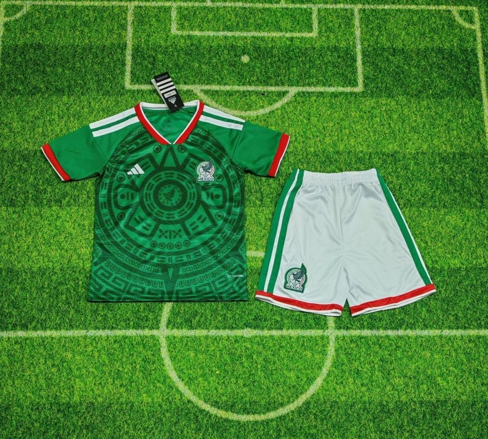 Kit enfant Mexique DOM Coupe du Monde 2026 - Choppe ton maillot
